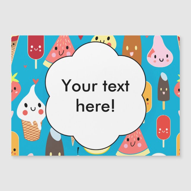 Clipart de caracteres de comida cúbica (Frente)