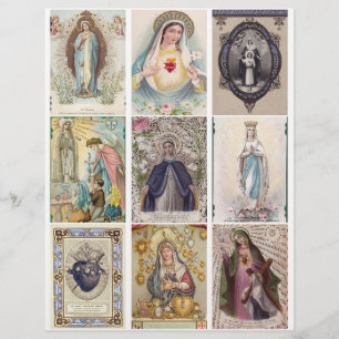 Clipart de Cartões de Oração Religiosos Antigos
