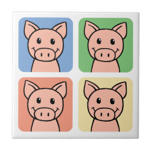 Clipart dos desenhos animados que ri porcos
