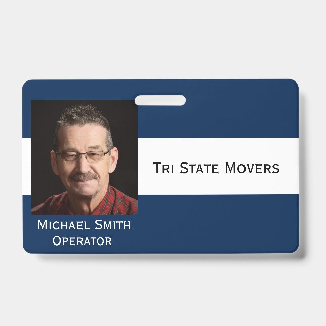 Clipe de Crachá de Identificação com Texto Persona (Frente)