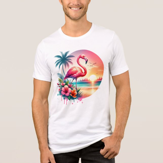 Clipe do Sunset Flamingo Rosa (Frente)