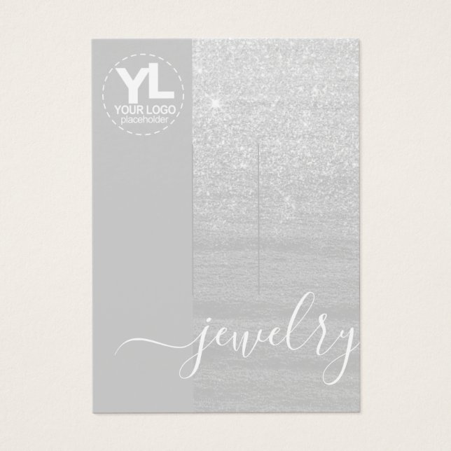 Clipes de Cabelo Mostra Glamor Silver Glitter Glam (Frente)