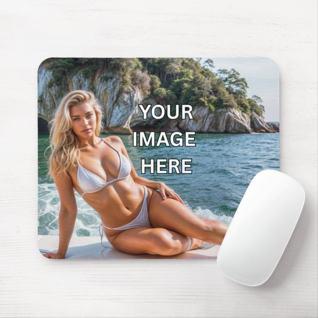 CLIQUE! 🖱️ Mouse Pad Personalizado – Adicione Ima (Com mouse)
