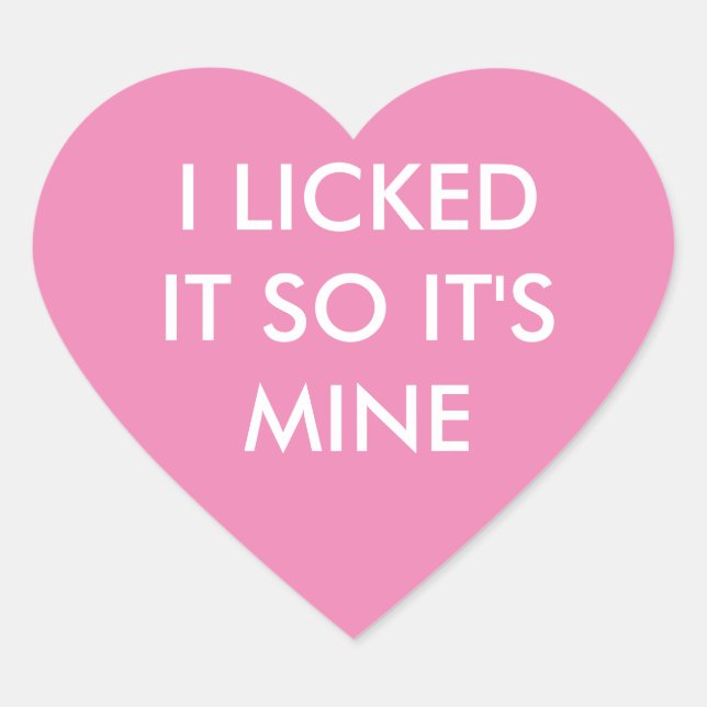 CLIQUEI-O, POR ISSO É O MEU adesivo rosa. (Frente)