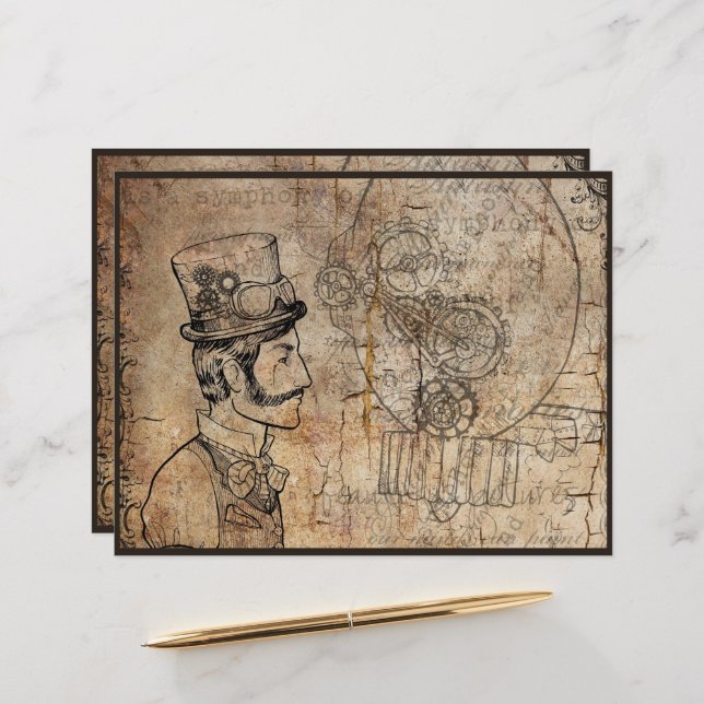 Clocagem do Cientista do Chapéu Superior do Invent (Frente/Verso In Situ)