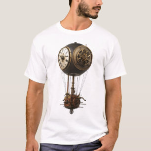 "Clocaire Aéreo" Camiseta Gráfica Steampunk – Vint
