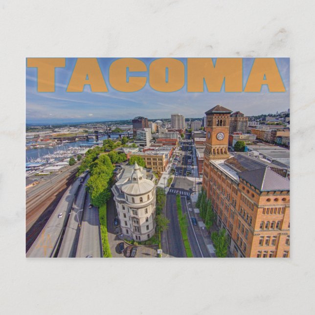 Clocktower e um cartão postal do Pacífico (Frente)