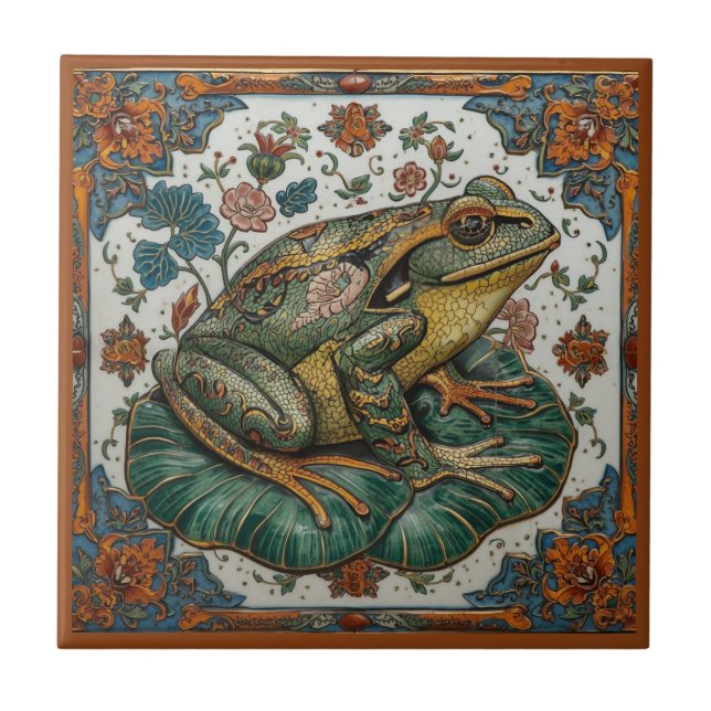 Cloisonne Frog on Lily Pad (Frente)