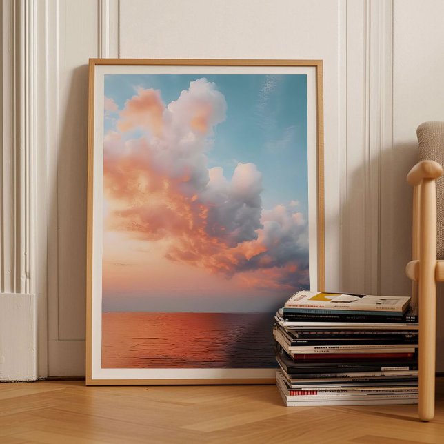 Cloud Print Cloud Poster Sky Print Moody Print Sun (Criador carregado)