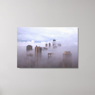 Cloudbase na cidade em canvas