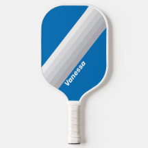 Cloudy Blue Sky Stripes with Name