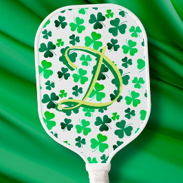 Clover Shamrock Green Irlanda White Inicial