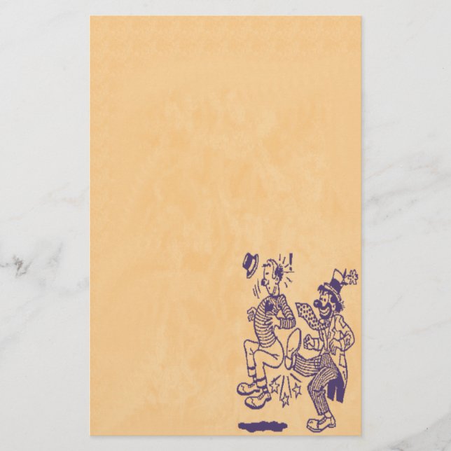 Clowning ao redor artigos de papelaria (Frente)