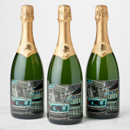 CLRV Neon at stn Wine Bottle Set (6 pk)