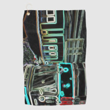 CLRV Neon em stn Golf Towel