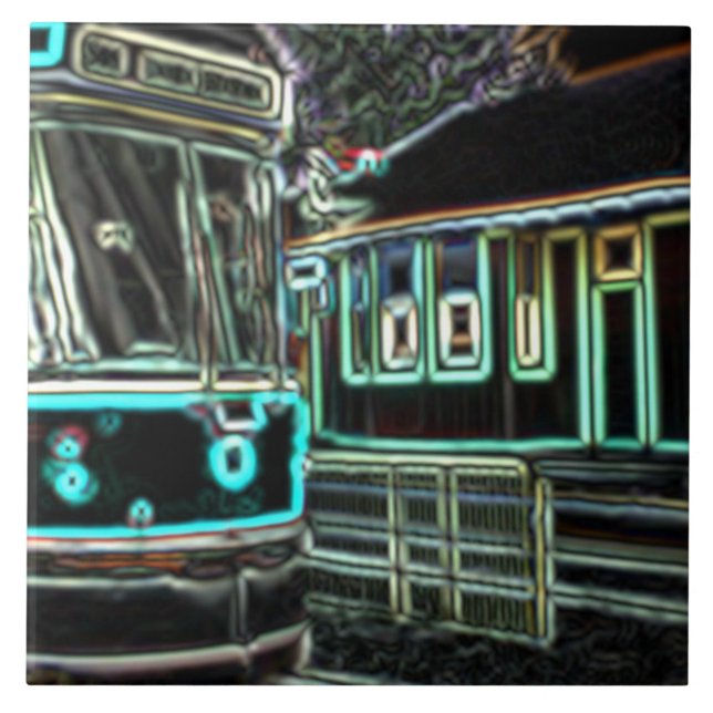 CLRV Neon no Azulejo cerâmico stn (Frente)