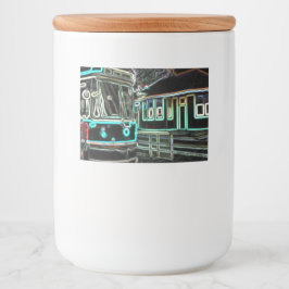 CLRV Neon no Conjunto de Etiquetas do Recipiente d