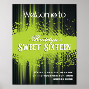 Club Flyer Look Sweet 16 Welcome Poster