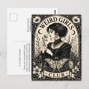 Clube das Garotas Estranhas Cartão Postal Art Nouv
