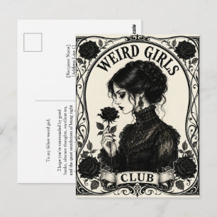 Clube das Garotas Estranhas Cartão Postal Art Nouv