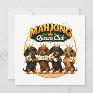 Clube das Rainhas do Mahjong Dachshunds Fofos