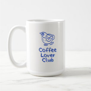 Clube de Amantes de Café Retro Caneca Sorridente A