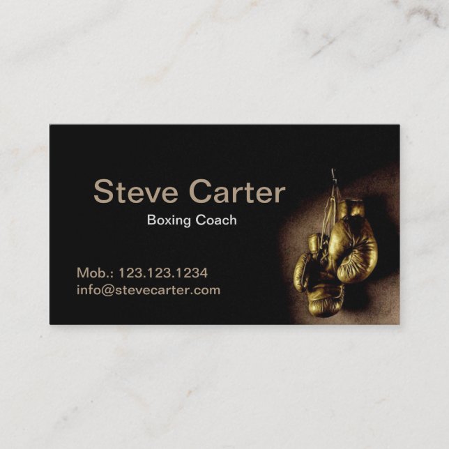 Clube de encaixotamento do cartão de esporte do (Frente)