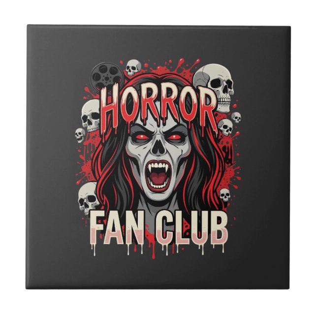 Clube de Fãs de Terror do Halloween Caveira de Vam (Frente)