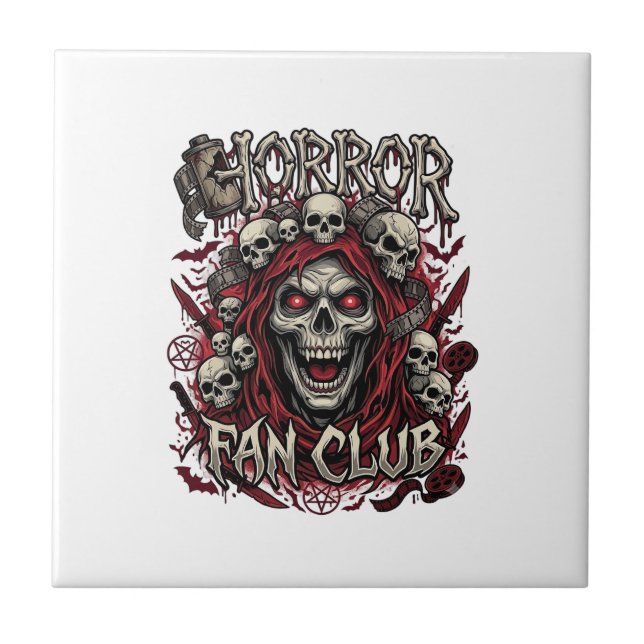 Clube de Fãs de Terror Halloween Crânio Gritante C (Frente)