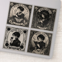 Clube de Garotas Estranhas Arte Nova Vinil Adesivo