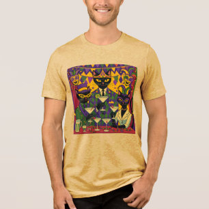 Clube de Martini de Gato Preto Retro Futurista de 