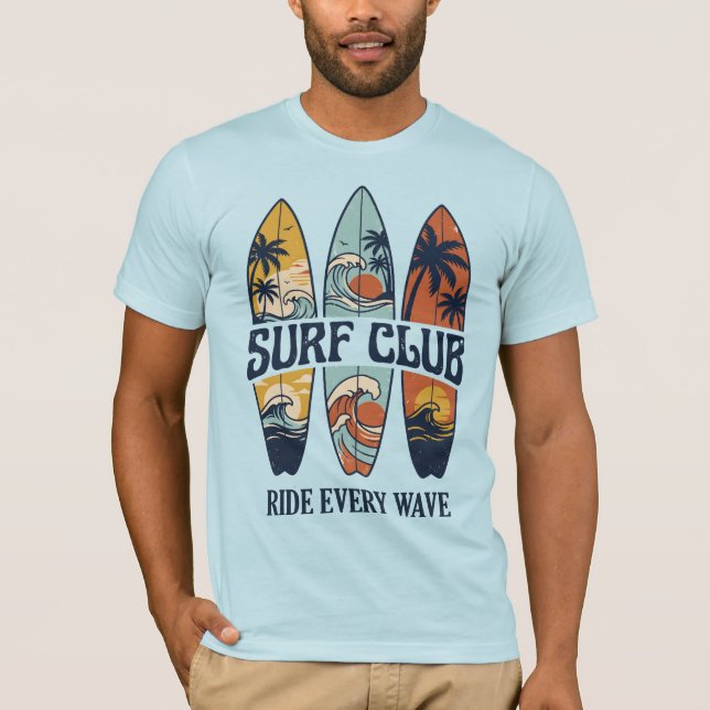 Clube de Surf Vintage | Camiseta de Surf (Frente)