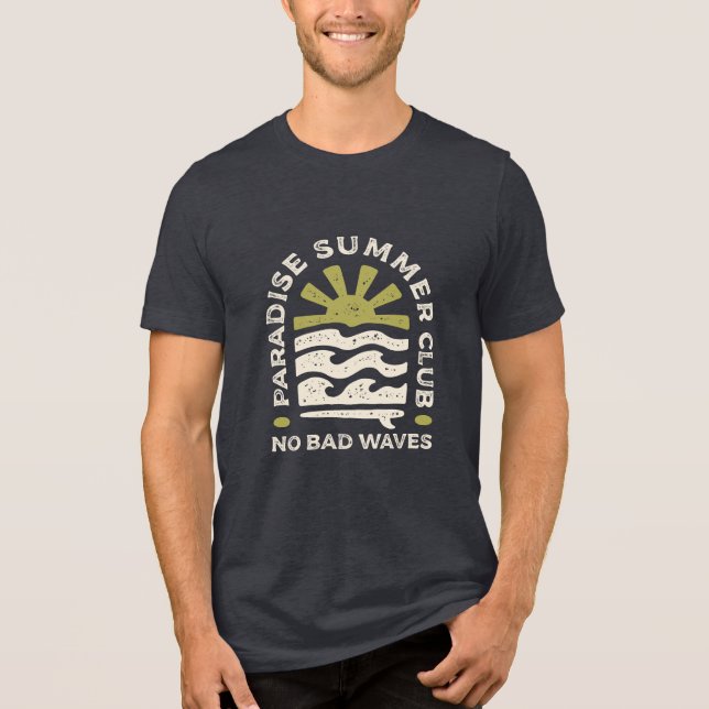 Clube de Verão Paradisíaco Ondas Retrô (Frente)