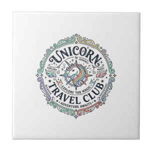 Clube de Viagens Unicórnio Projeto Original Zazzle