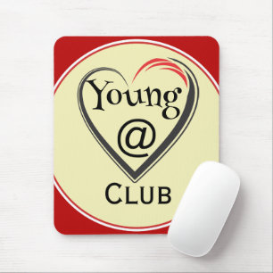 Clube Jovem de Coração Mouse Pad