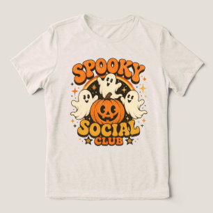 Clube Social Assustador Fantasma de Halloween Retr