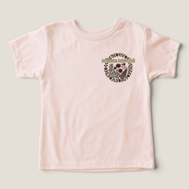Clube Soft Mama Nature Retro Floral Estético (Design frontal)