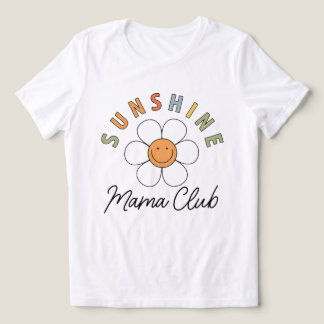 Clube Sunshine Mama Presente Retro Groovy do Dia d
