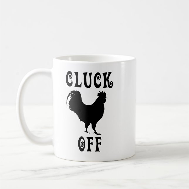 Cluck fora da caneca de café do galo (Esquerda)