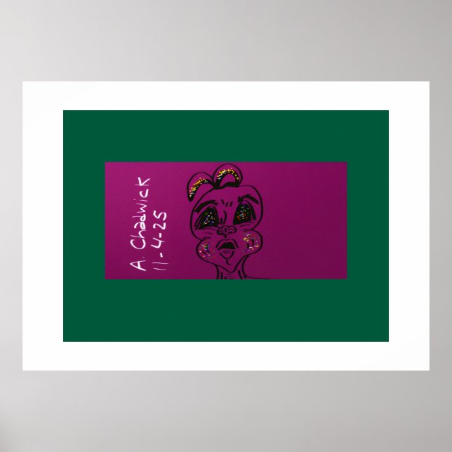 Clueless Bunny Poster (Frente)