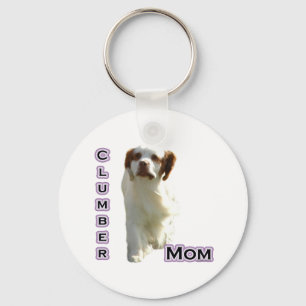 Clumber Spaniel Mãe 4 - Chaveiro