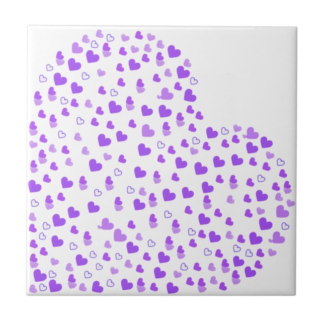 Cluster com Coração Roxo (Frente)