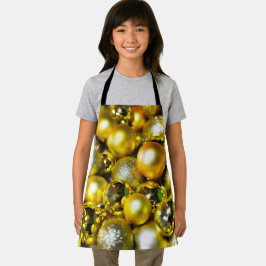 Cluster de Bola de Natal Amarelo e ouro
