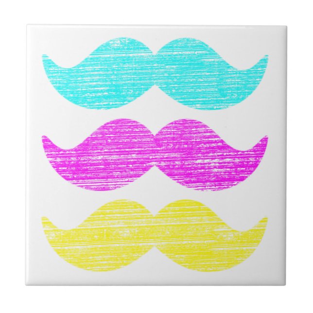 CMY Mustaches (estilo letterpress) (Frente)