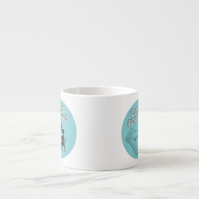 Co-op para Dois - Pequena caneca espresso de 6 oz (Frente)