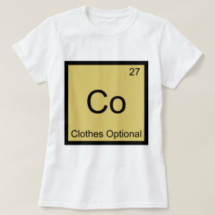 Co - Roupas Opcionais Camiseta Símbolo Elemento Qu