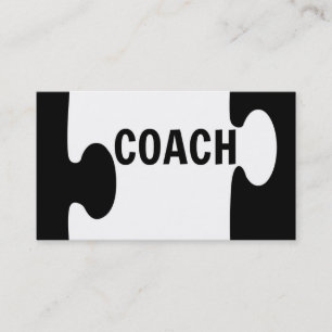 Coach Quebra-cabeça Piece Cartão de visita
