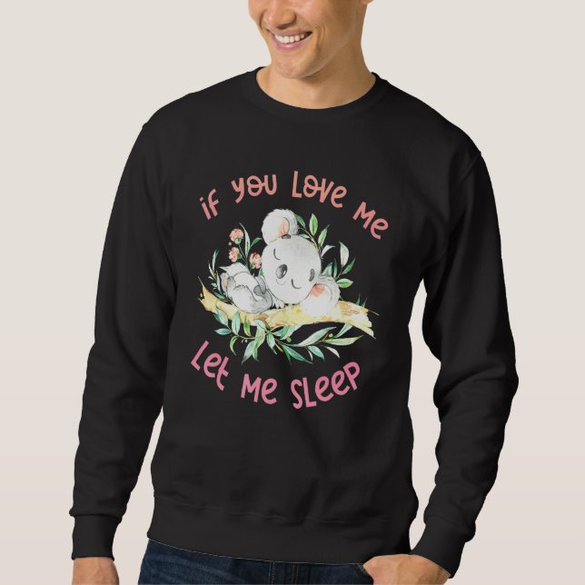 Coala Deixe-me Dormir Camiseta Coala Coala (Frente)