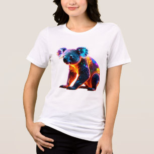 Coala Neon Brilhante – Arte Vibrante de Vida Selva
