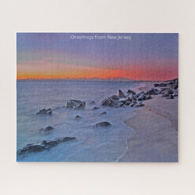 Coast Line New Jersey. Quebra-cabeça de serra (Horizontal)